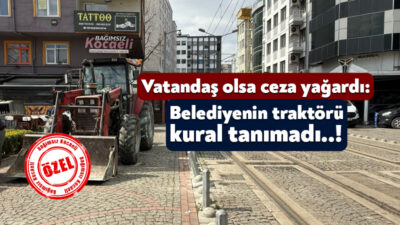 Kocaeli Büyükşehir Belediyesi ekipleri haziran ayında park işgaline karşı önlem