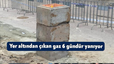 Kocaeli'nin Kartepe ilçesinde sondaj çalışması sırasında açığa çıkan gaz 6.