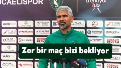 Kocaelispor Teknik Direktörü İsmet Taşdemir pazar günü Fatih Karagümrük ile