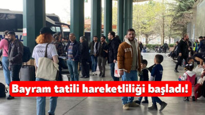 Kocaeli'de 9 günlük Ramazan Bayramı tatili dolayısıyla otogarda yoğunluk yaşanıyor.
