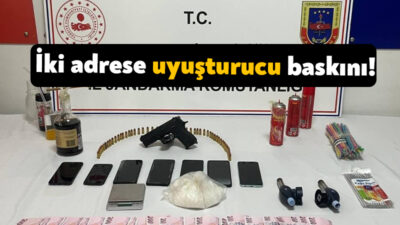Kocaeli'nin Gebze ilçesinde jandarma ekiplerinin gerçekleştirdiği operasyonda 1 kilo 25