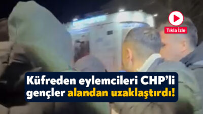 Ekrem İmamoğlu’nun gözaltına alınmasına yönelik olarak süren eylemler kapsamında İzmit’te