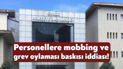 Gebze Belediyesi’nde bir süre önce gündeme gelen mesaiye gelmeyen bazı
