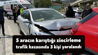 KOCAELİ (İHA) - Kocaeli D100 Karayolu'nda 5 aracın karıştığı zincirleme