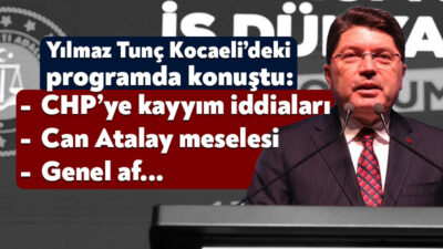 Adalet Bakanı Yılmaz Tunç, Kocaeli Kongre Merkezinde düzenlenen Yargı ve
