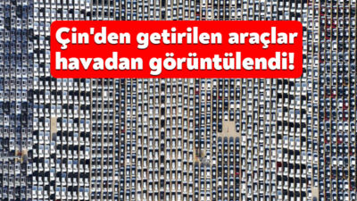 Çin'den dev gemiyle Kocaeli'deki Safiport Limanı'na getirilen binlerce araç