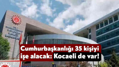 Cumhurbaşkanlığı Savunma Sanayii Başkanlığı proje bazlı personel alımı için Resmi