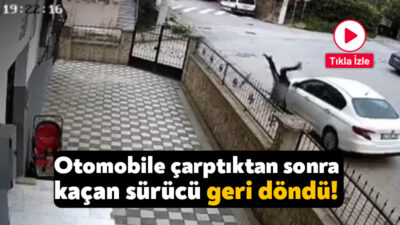 Darıca'da scooteriyle park halindeki otomobile çarpan sürücü savrularak kaldırıma düştü.
