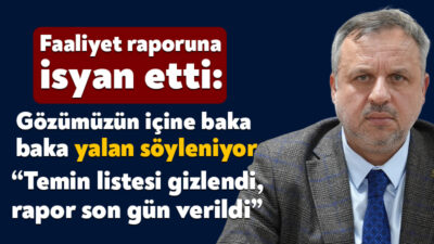 İzmit Belediyesi’nin faaliyet raporuna AK Parti İzmit İlçe Başkanı Halil