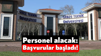 Gebze Teknik Üniversitesi Rektörlüğü üniversite bünyesinde istihdam edilmek üzere 9