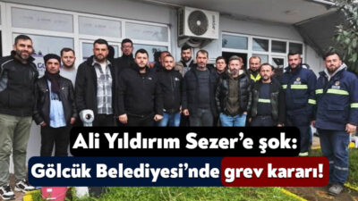 Gölcük Belediyesi’nde bir süredir işçi ve iş veren arasında devam