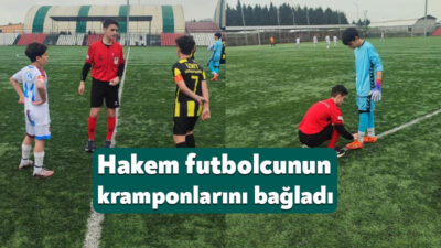 İzmit Avni Kalkavan Stadı’nda oynanan U-13 kategorisindeki Yahyakaptanspor-Kocaeli 61 FK