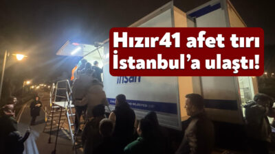 Hızır41 Afet Tırı İstanbul’a ulaştı, Halkalı Millet Bahçesi’nde hizmete başladı.