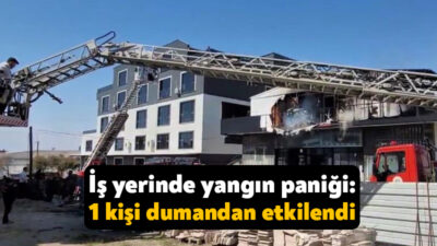 Kocaeli'nin Çayırova ilçesinde 2 katlı iş yerinin üst katında