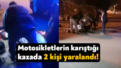 Kocaeli'nin İzmit ilçesinde iki motosikletin kafa kafaya çarpıştığı kazada 2