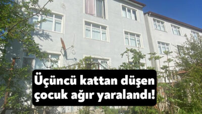 Kocaeli'nin İzmit ilçesinde pencere kenarında yoğurt yiyen 5 yaşındaki çocuk,