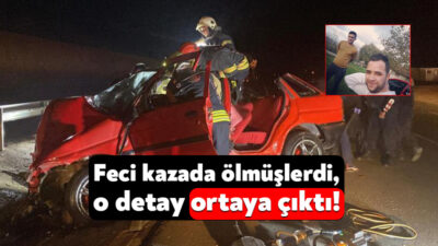 Kocaeli-Kandıra Yolu'nda meydana gelen trafik kazasında bariyerlere giren otomobildeki iki