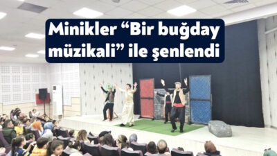 Kartepe Belediyesi’nin kültür sanat etkinlikleri kapsamında sahnelenen “Bir Buğday Müzikali”