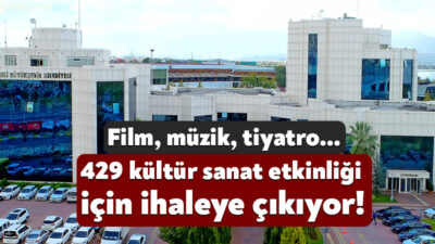 Kocaeli Büyükşehir Belediyesi 429 kültür sanat etkinliğinin organizasyon işi için