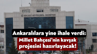 Kocaeli Büyükşehir Belediyesi, Gebze Millet Bahçesi’nin kavşak projesini hazırlamak için