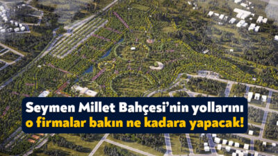 Kocaeli Büyükşehir Belediyesi, Seymen Millet Bahçesi’ndeki çevre yollarının yapımı için