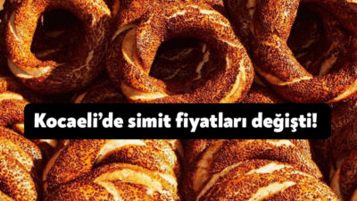 Kocaeli’de her tezgahta farklı bir tarifeden satılan simit fiyatlarına Kocaeli