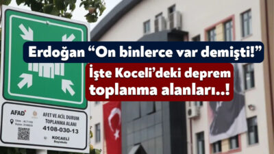İstanbul merkezli 6.2 büyüklüğünde meydana gelen ve Kocaeli dahil birçok