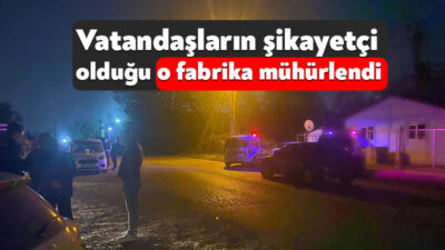Kocaeli'nin Başiskele ilçesinde etrafa koku yayan kimya fabrikası mühürlendi.