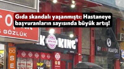 Kocaeli'nin Körfez ilçesinde yedikleri tavuk döner sebebiyle çok sayıda kişi,