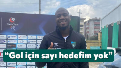 Kocaelispor'un golcüsü Markao, ligin 32. haftasında karşılaşacakları Bandırmaspor maçı öncesinde