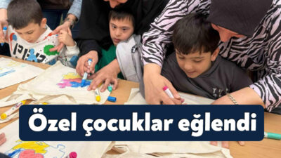 Kocaeli'de Dünya Otizm Farkındalık Günü dolayısıyla düzenlenen etkinlikte özel çocuklar