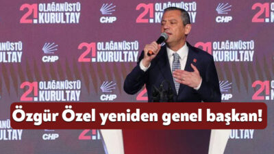 Cumhuriyet Halk Partisi’nde bugün yapılan kurultayda mevcut genel başkan Özgür