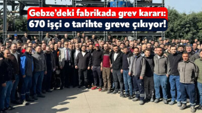 Gebze OSB’de faaliyetlerini sürdürmekte olan Pulver Kimya’da bir süredir işçi