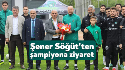 Körfez Belediye Başkanı Şener Söğüt, Süper Lig'e yükselmeyi garantileyen Kocaelispor’u