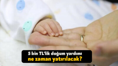 Aile ve Sosyal Hizmetler Bakanı Göktaş, 5 bin liralık doğum