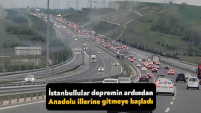 İstanbul’da art arda meydana gelen depremlerin ardından ve 2 gün