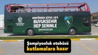 Kocaeli Büyükşehir Belediyesi, Süper Lig’e yükselen Kocaelispor’un bu akşam İzmit