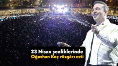 Büyükşehir’in 23 Nisan etkinlikleri kapasında İzmit Milli İrade Meydanı’nda sahne