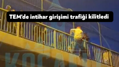 Kocaeli TEM Otoyolu Kalburcu Köprüsü Kuzey yönünde meydana gelen intihar
