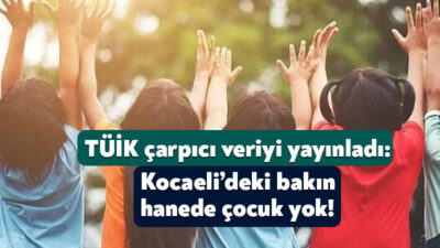Türkiye İstatistik Kurumu, Türkiye’nin çocuk nüfusunu yayınladı. Buna göre, ülke