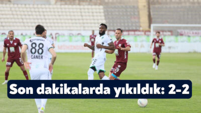 Trendyol 1. Lig'in 32. haftasında Kocaelispor 90+4. dakikada yediği