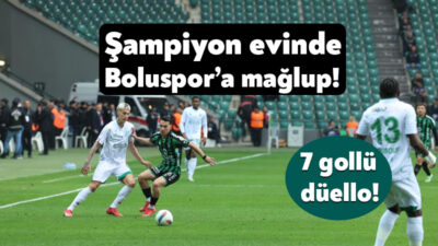 Trendyol 1. Lig’in 36. haftasında Kocaelispor, konuk ettiği Boluspor'a 4-3