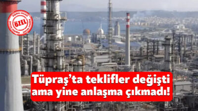 Türkiye’de toplam 4 bin işçiyi yakından ilgilendiren Tüpraş’taki toplu iş