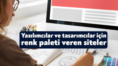Günümüzün popüler olan yazılımcı ve tasarımcıları için renk paleti veren