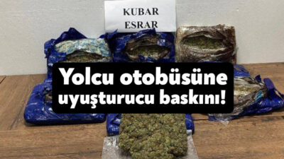 Kocaeli'de bir yolcu otobüsünde 7 kilogram uyuşturucu ele geçirildi.