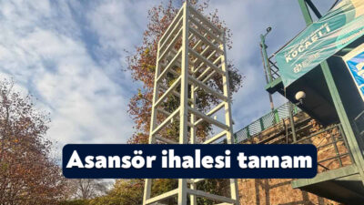 Büyükşehir Belediyesi, “İzmit Gar Asansör Yapım İşini” tamamlamak için yeni