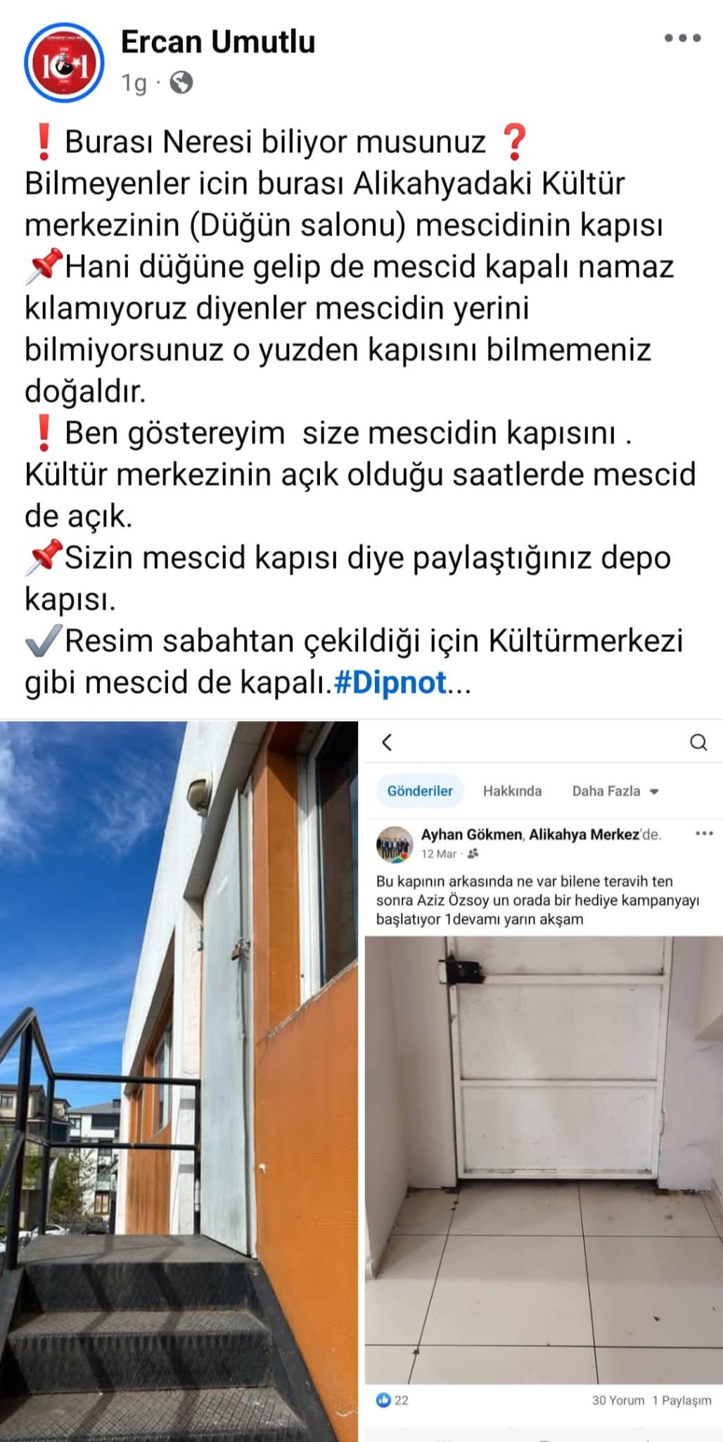 meclis uyesi depo kapisini mescid diye paylasti1