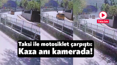 Kocaeli'nin Kartepe ilçesinde taksi ile kafa kafaya çarpışan motosikletin sürücüsü