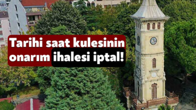 Kocaeli Büyükşehir Belediyesi, İzmit’te yer alan tarihi saat kulesinin onarımı