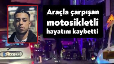 Kocaeli'nin İzmit ilçesinde araçla çarpışan motosiklet sürücüsü ile olay yerinde